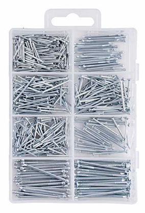 Picture of Qualihome Hardware Nail Assortment Kit, Includes Finish, Wire, Common, Brad and Picture Hanging Nails