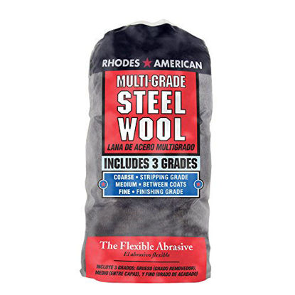 Picture of Homax 33873211143 Steel Wool, 12 pad, Assorted Grades, Rhodes American
