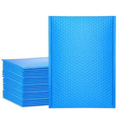 Picture of UCGOU 10.5x16 Inch Poly Bubble Mailer Blue Self Seal Padded Envelopes Waterproof and Tear-Proof Postal Bags Pack of 25