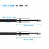 Picture of Guitar Cable 10 ft New bee Electric Instrument Cable Bass AMP Cord 1/4 Straight to Straight for Electric Guitar, Bass Guitar, Electric Mandolin, Pro Audio, Black
