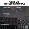 Picture of AKAI Professional MPK Mini MK3 | 25 Key USB MIDI Keyboard Controller With 8 Backlit Drum Pads, 8 Knobs and Music Production Software included (Black)