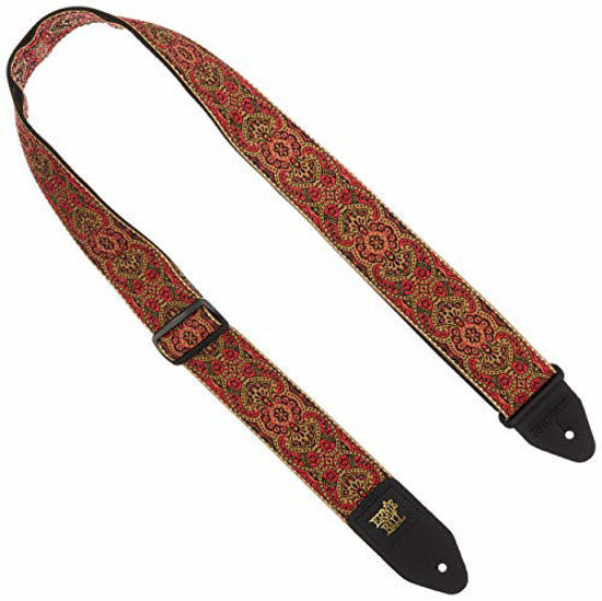 Picture of Ernie Ball Crimson Paisley Jacquard Guitar Strap (P04162)