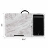 Picture of LapGear Home Office Lap Desk with Device Ledge, Mouse Pad, and Phone Holder - White Marble - Fits Up To 15.6 Inch Laptops - style No. 91501