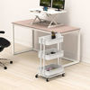 Picture of SimpleHouseware Heavy Duty 3-Tier Metal Utility Rolling Cart, White