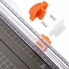 Picture of Firbon A4 Paper Cutter 12 Inch Titanium Paper Trimmer Scrapbooking Tool with Automatic Security Safeguard and Side Ruler for Craft Paper, Coupon, Label and Cardstock (Black)