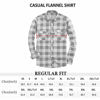 Picture of Alimens & Gentle Men's Button Down Regular Fit Long Sleeve Plaid Flannel Casual Shirts Color: White, Size: XXXX-Large