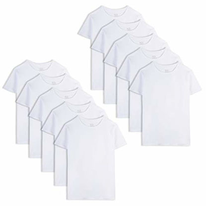 Picture of Fruit of the Loom Boys' Cotton White T Shirt, X-Large (10-Pack), White Ice (10 Pack)