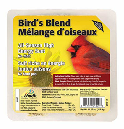 Picture of Heath Outdoor Products DD4-12 Birdie's Blend Suet Cake, 11.25 oz., Case Of 12