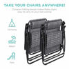 Picture of Best Choice Products Set of 2 Adjustable Steel Mesh Zero Gravity Lounge Chair Recliners w/Pillows and Cup Holder Trays, Gray