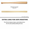 Picture of Bamboo Marshmallow Roasting Sticks with 30 Inch 6mm Thick Extra Long Heavy Duty Wooden Skewers,Roaster Barbecue S'Mores Skewers Hot Dog Forks for Camping,Party,Kebab Sausage(100 Pcs)