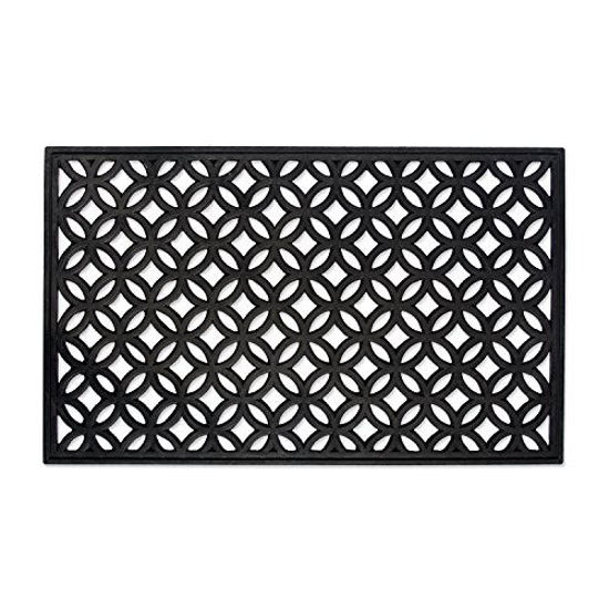 Picture of DII Indoor Outdoor Rubber Easy Clean Entry Way Welcome Doormat, Floor Mat, Rug For Patio, Front Door, All Weather Exterior Doors, 18 x 30" - Lattice