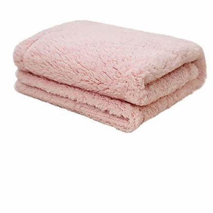 Picture of furrybaby Premium Fluffy Fleece Dog Blanket, Soft and Warm Pet Throw for Dogs & Cats (Large (4047"), Pink Double Layer Blanket)