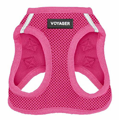 Picture of Best Pet Supplies Voyager Step-in Air Dog Harness - All Weather Mesh, Step in Vest Harness for Small and Medium Dogs Fuchsia (Matching Trim), XS (Chest: 13-14.5") (207T-FSW-XS)