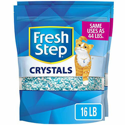 Picture of Fresh Step Crystals, Premium Cat Litter, Scented, 16 Pounds (Package May Vary)