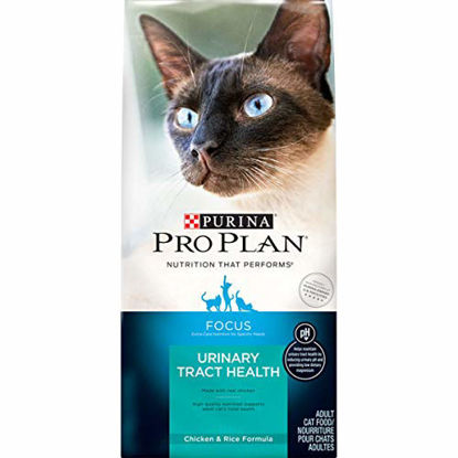 Picture of Purina Pro Plan Urinary Tract Health Dry Cat Food, FOCUS Urinary Tract Health Chicken & Rice Formula - 3.5 lb. Bag