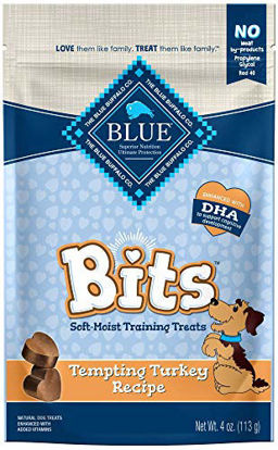 Picture of Blue Buffalo BLUE Bits Natural Soft-Moist Training Dog Treats, Turkey Recipe 4-oz bag