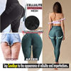 Picture of SEASUM Women's High Waist Yoga Pants Tummy Control Slimming Booty Leggings Workout Running Butt Lift Tights L