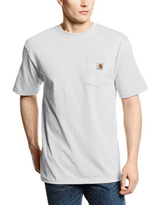 Picture of Carhartt Men's K87 Workwear Short Sleeve T-Shirt (Regular and Big & Tall Sizes), White, Small