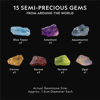 Picture of NATIONAL GEOGRAPHIC Semi-Precious Gemstone Dig Kit - STEM Digging Kit with 15 Semi-Precious Gemstones, Including Amethyst, Garnet, Opal, Blue Topaz, and More, A Great Science Kit for Boys and Girls
