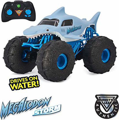 Picture of Monster Jam, Official Megalodon Storm All-Terrain Remote Control Monster Truck, 1:15 Scale