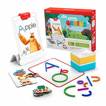 Picture of Osmo - Little Genius Starter Kit for iPad - 4 Educational Learning Games - Ages 3-5 - Phonics & Creativity - STEM Toy (Osmo iPad Base Included)