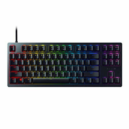 Picture of Razer Huntsman Tournament Edition TKL Tenkeyless Gaming Keyboard: Fastest Keyboard Switches Ever - Linear Optical Switches - Chroma RGB Lighting - PBT Keycaps - Onboard Memory - Classic Black