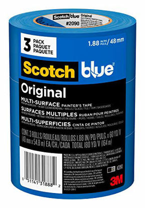 Picture of ScotchBlue Original Multi-Surface Painter's Tape, 1.88 inches x 60 yards (180 yards total), 2090, 3 Rolls