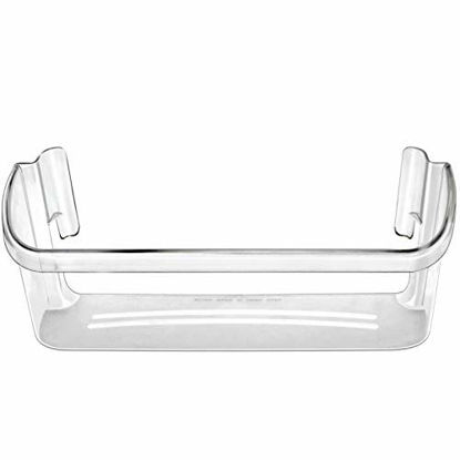 Picture of 240323002 Refrigerator Door Bin Shelf Compatible with Frigidaire or Electrolux, Bottom 2 Shelves on Refrigerator Side, Clear, Single Unit, Replaces PS429725, AP2115742, AH429725