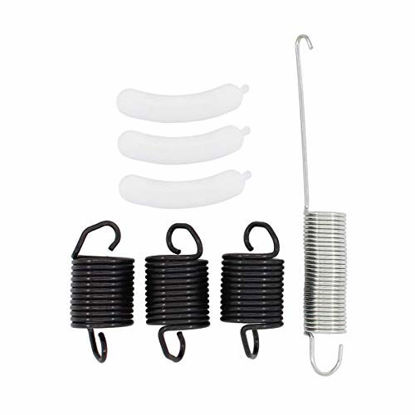 Picture of Washing Machine Kit 3 pcs Suspension Spring WP63907 & 1 pcs Counterweight Counter Balance W10250667 & 3 pcs Tub Wear Pad 285744 for Whirlpool Washer