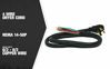 Picture of Southwire 9044SW8808 Range Power Cord, 4-Foot, 1/4-Inch Flanged Terminals, Flat Plug, Compatible With Most Standard Free Standing Electrical Ranges With A 4 Conductor Wall Outlet, 125/250-Volt, 50-Amp