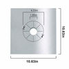 Picture of KIMCOME Stove Burner Covers Triple Thickness 0.3MM, 10 Pack Non-stick Gas Range Protectors Liners, Square Stove Burner Liner Cover 10.6 in x10.6 in, Silver Stovetop Covers, Cuttable, Heat-resistant, Reusable