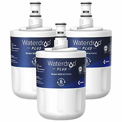 Picture of Waterdrop 8171413 Refrigerator Water Filter, Replacement for Whirlpool 8171413, 8171414, EDR8D1, Kenmore 46-9002, NSF 401&53 Certified, 3 Pack
