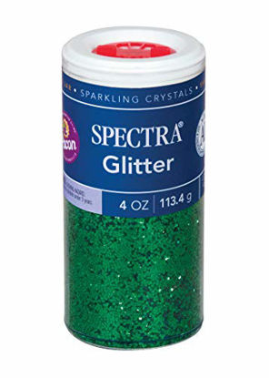Picture of Pacon Spectra Glitter Sparkling Crystals, Green, 4-Ounce Jar (91660)