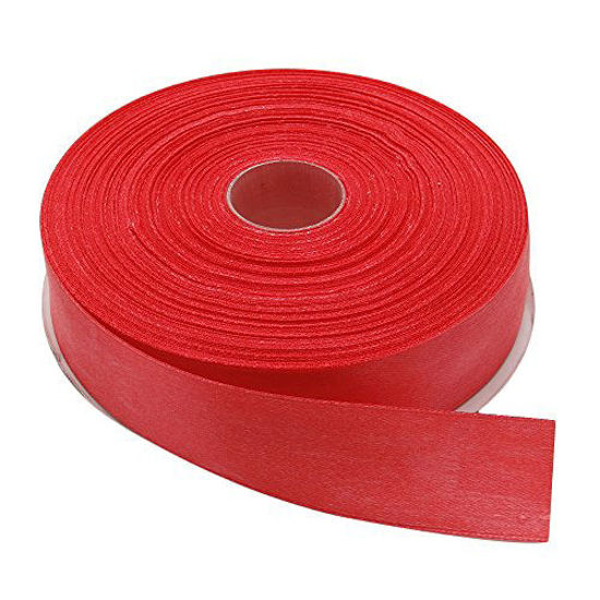 Picture of Topenca Supplies 1 Inch x 50 Yards Double Face Solid Satin Ribbon Roll, Coral