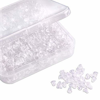 Picture of Silicone Clear Earring Backs 1000 Pieces Bullet Earring Clutch by Yalis