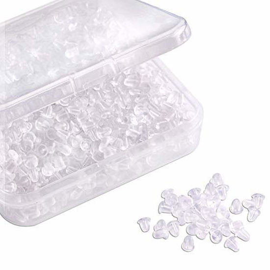Picture of Silicone Clear Earring Backs 1000 Pieces Bullet Earring Clutch by Yalis