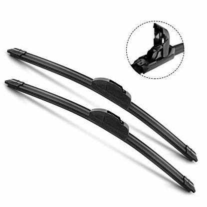 Picture of OEM QUALITY 24" + 16" Premium All-Seasons Durable Stable And Quiet Windshield Wiper Blades(Set of 2)