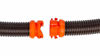Picture of Camco 20' (39742) RhinoFLEX 20-Foot RV Sewer Hose Kit, Swivel Transparent Elbow with 4-in-1 Dump Station Fitting-Storage Caps Included