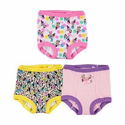 Picture of Disney Girls' 3pk Minnie Mouse Multi-Pack Potty Training Pant, minnie3pk, 3T
