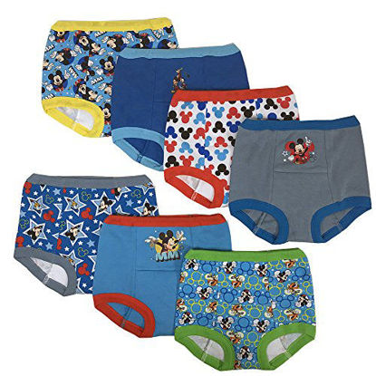 Picture of Disney Boys' Toddler Mickey Mouse Potty Training Pants Multipack, MickeyTraining7pk, 2T
