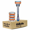 Picture of Gillette Fusion5 Mens Razor Handle + 4 Blade Refills