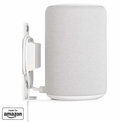 Picture of "Made for Amazon" Wall Mount for Echo (2nd Gen or 3rd Gen) and Echo Plus (2nd Gen) - White