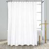 Picture of N&Y HOME 84 inch Extra Wide Fabric Shower Curtain or Liner, Hotel Quality, Washable, Water Repellent Bathroom Curtains with Grommets, White, 84x72 inches
