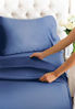 Picture of King Size Sheet Set - 4 Piece - Hotel Luxury Bed Sheets - Extra Soft - Deep Pockets - Easy Fit - Breathable & Cooling - Wrinkle Free - Comfy - Navy Blue Bed Sheets - Kings Royal Sheets - 4 PC