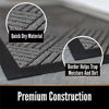 Picture of Gorilla Grip Original Durable Natural Rubber Door Mat, 23x35, Heavy Duty Doormat for Indoor Outdoor, Waterproof, Easy Clean, Low-Profile Rug Mats for Entry, Patio, High Traffic Areas, Charcoal Hello