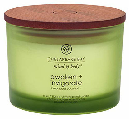 Picture of Chesapeake Bay Candle Scented Candle, Awaken + Invigorate (Lemongrass Eucalyptus), Coffee Table
