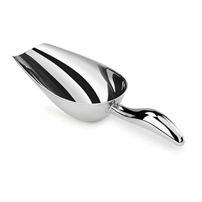 Picture of New Star Foodservice 1028515 Stainless Steel Bar Ice Flour Utility Scoop, 12-Ounce