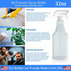 Picture of Plastic Spray Bottles with Sprayers - 32 oz Empty Spray Bottles for Cleaning Solutions, Plant Watering, Animal Training and More - No Clog & Leak Proof Heavy Duty Spray Bottles with Sprayers - 4 Pack