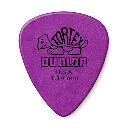 Picture of Jim Dunlop Tortex Standard 1.14mm Purple Guitar Picks-36 Pack (418B1.14)