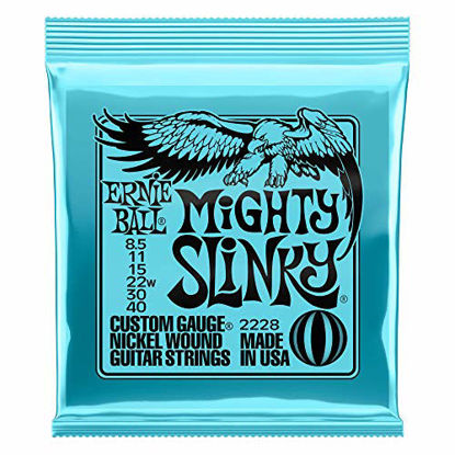 Picture of Ernie Ball Mighty Slinky Nickel Wound Electric Guitar Strings (P02228)